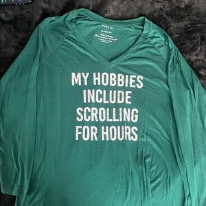 ☘️☘️Torrid Teal Graphic Tee with Slogan